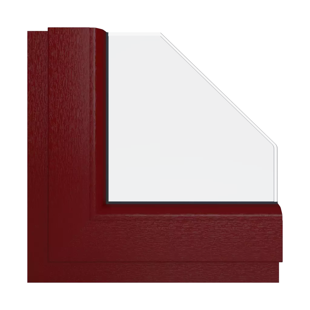 Red windows window-color schuco-colors red interior