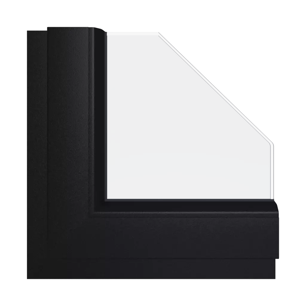 Black ulti-matte windows window-color schuco-colors black-ulti-matte interior