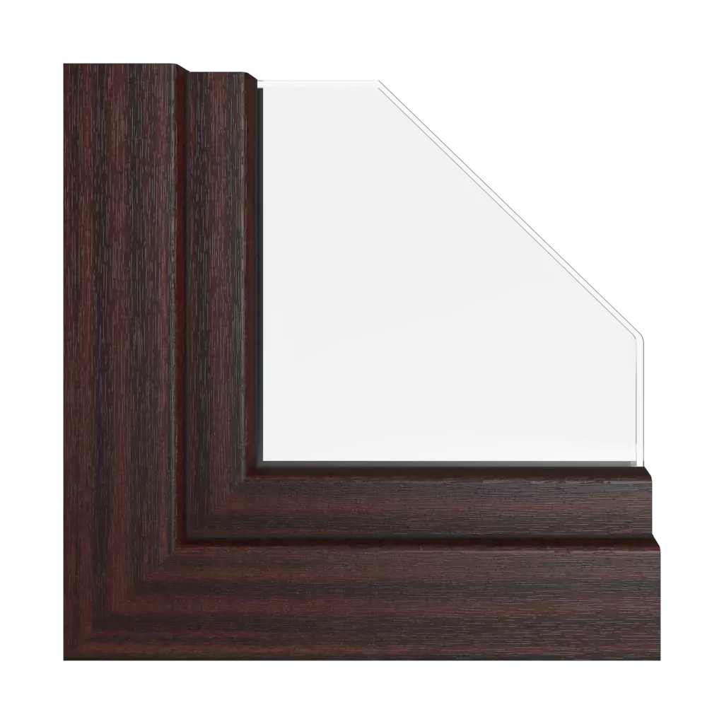 Mahogany windows window-color kommerling-colors mahogany