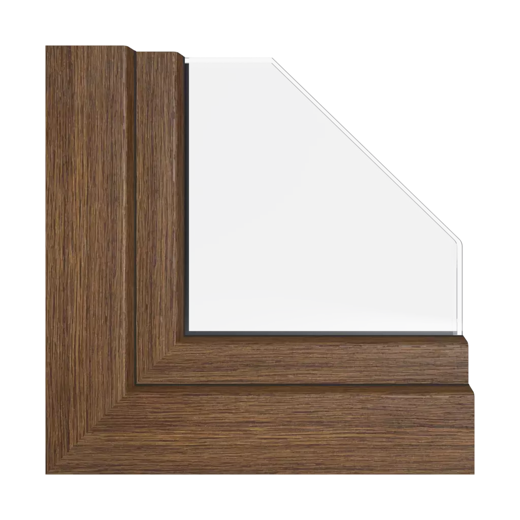 Rustic oak windows window-profiles kommerling system-76-md