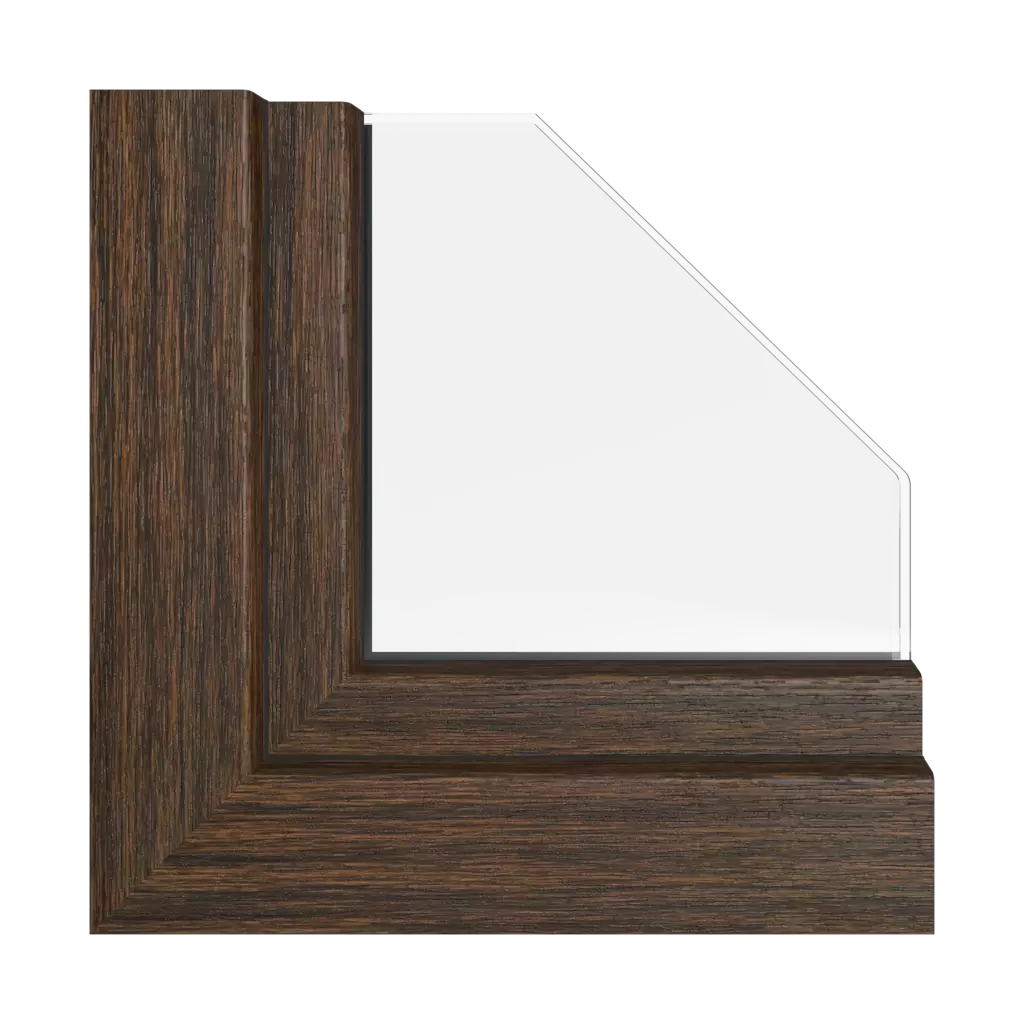 Dark oak windows window-profiles kommerling system-88-md