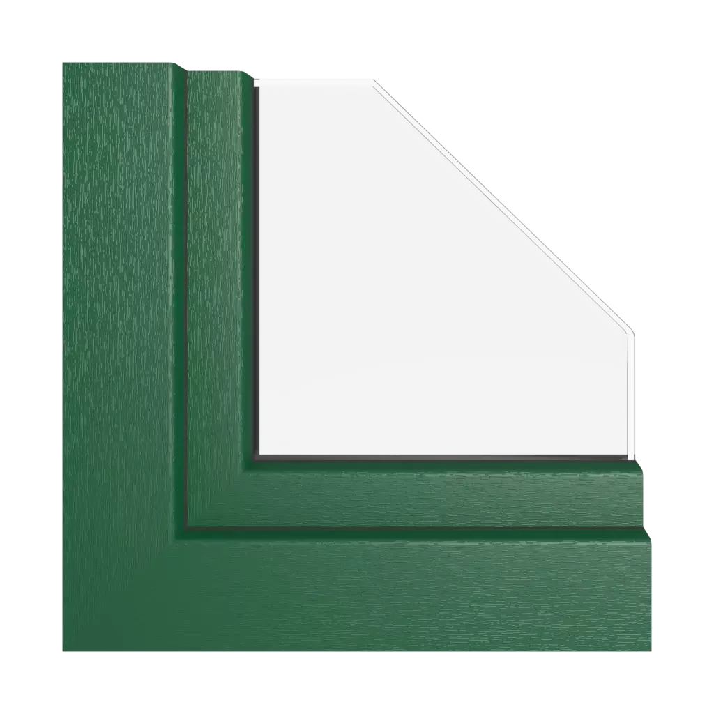 Green moss windows window-color kommerling-colors   