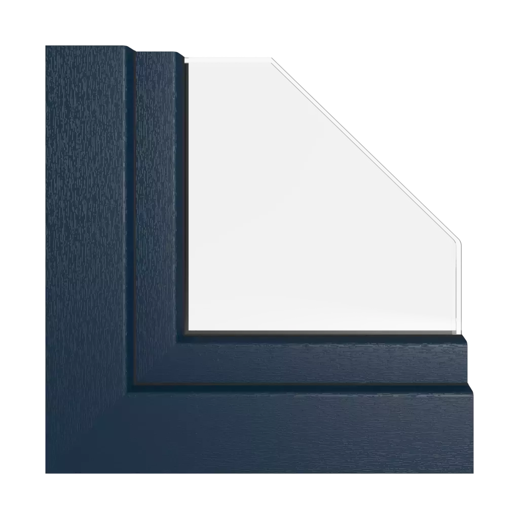 Steel blue windows window-profiles kommerling system-88-md