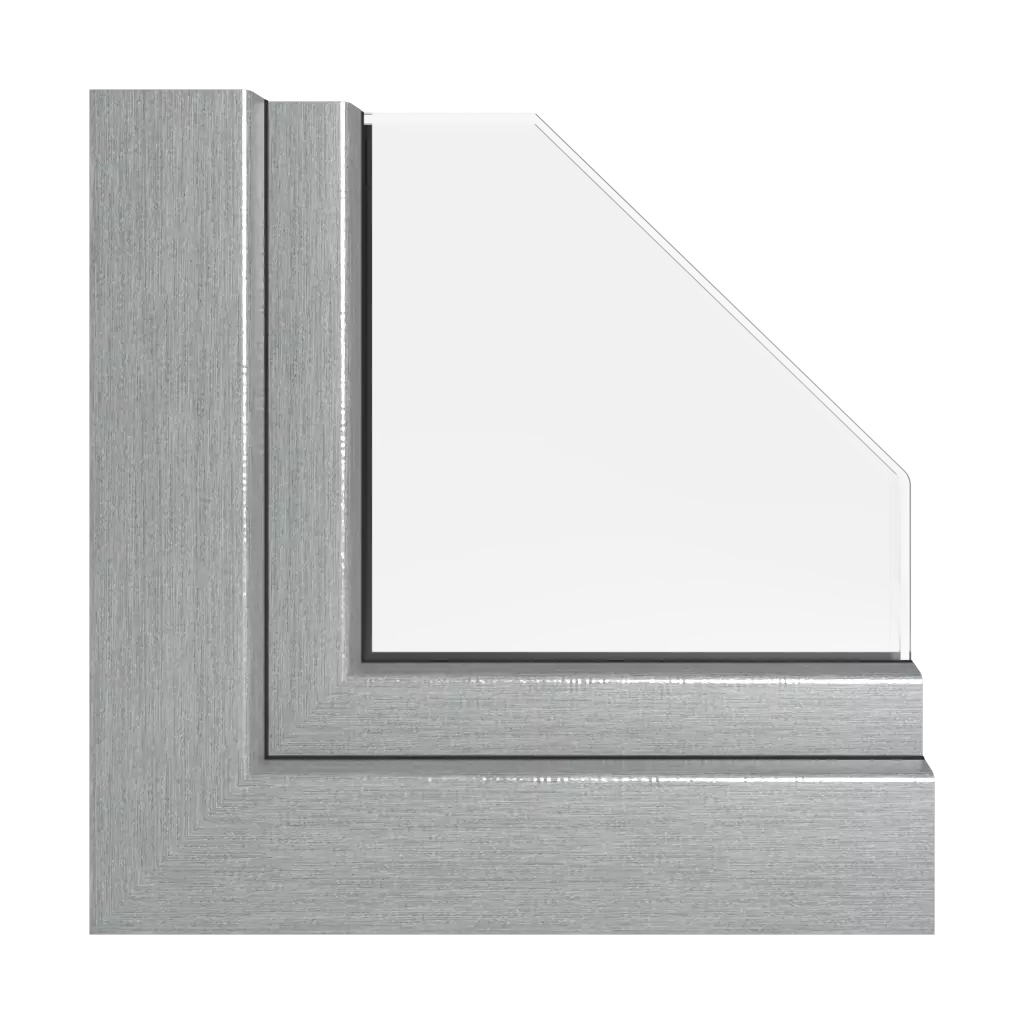 Metbrush silver windows window-profiles kommerling premidoor-76-hst