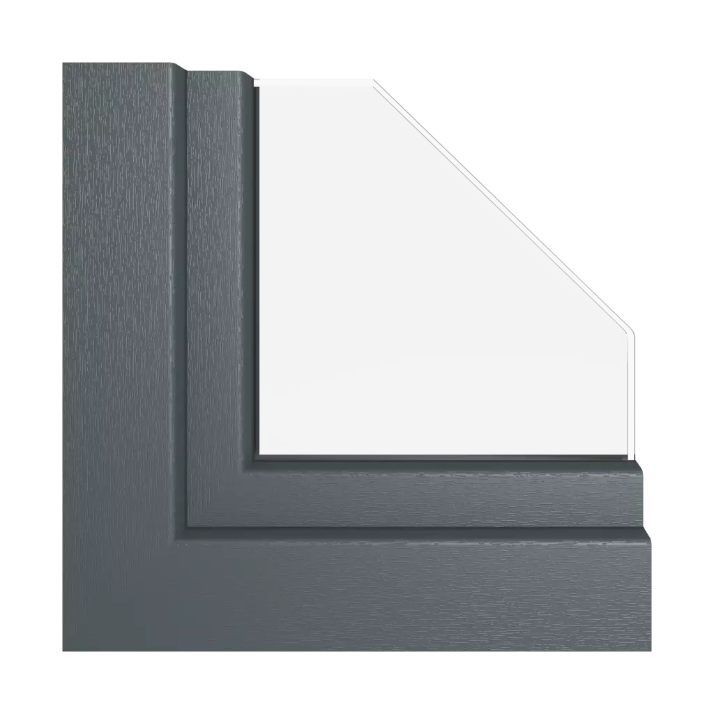 Gray anthracite windows window-profiles kommerling system-76-md