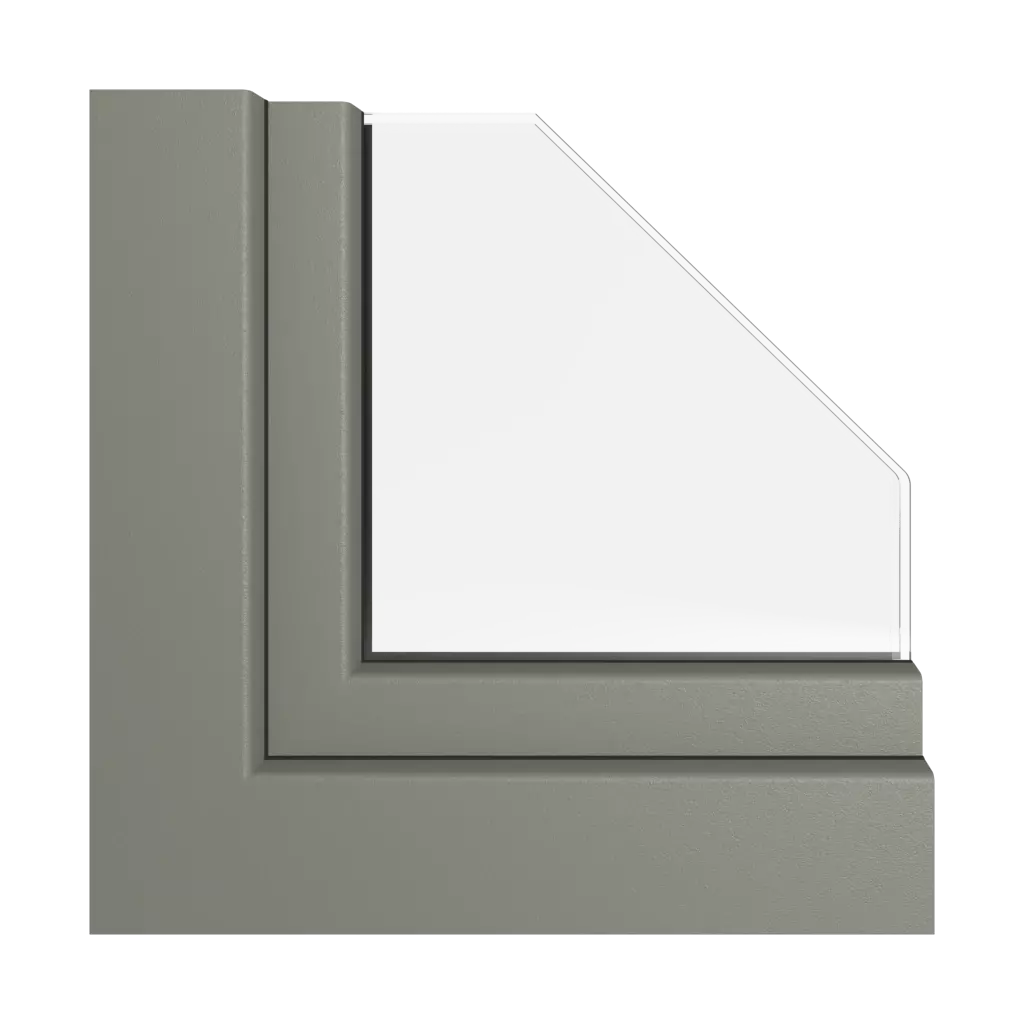 Gray quartz matt windows window-profiles kommerling premislide-76-md-psk