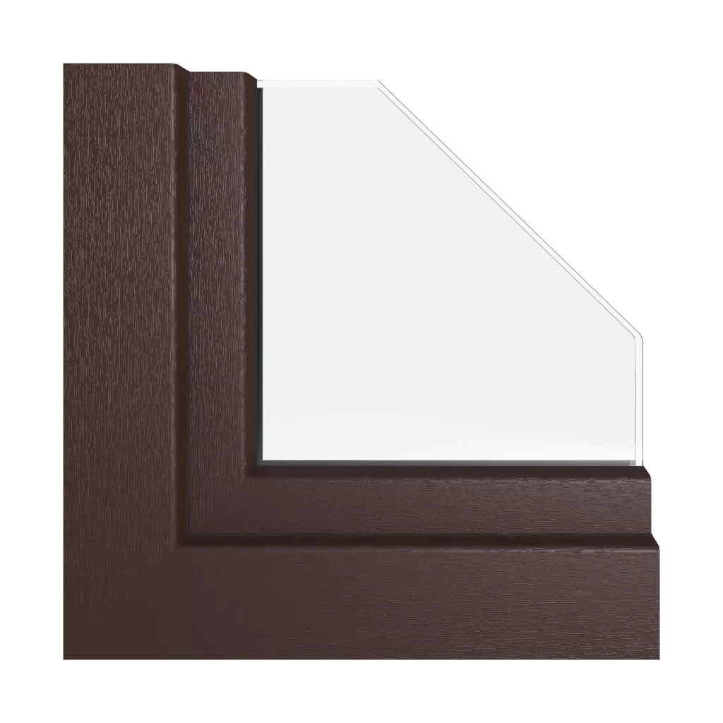 Brown-burgundy windows window-profiles kommerling premislide-76-md-psk