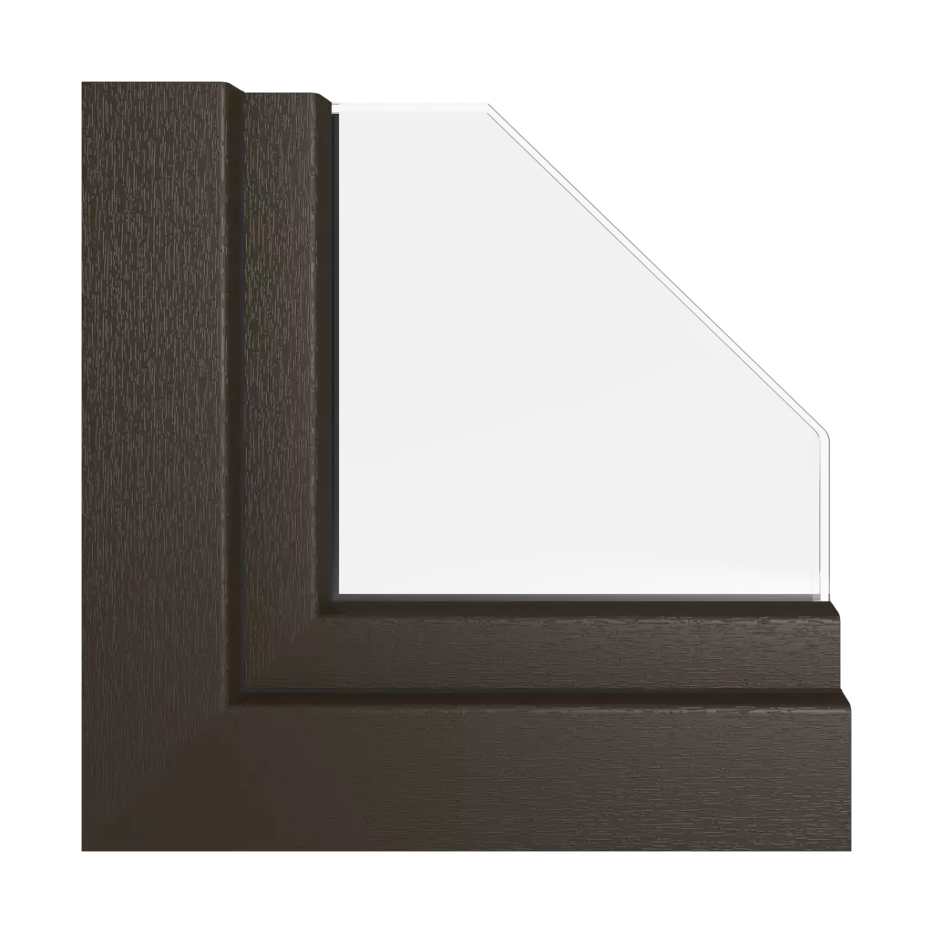 Chocolate brown windows window-profiles kommerling premidoor-76-hst