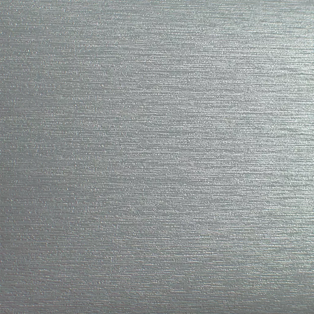 Brushed silver windows window-color gealan-colors brushed-silver texture