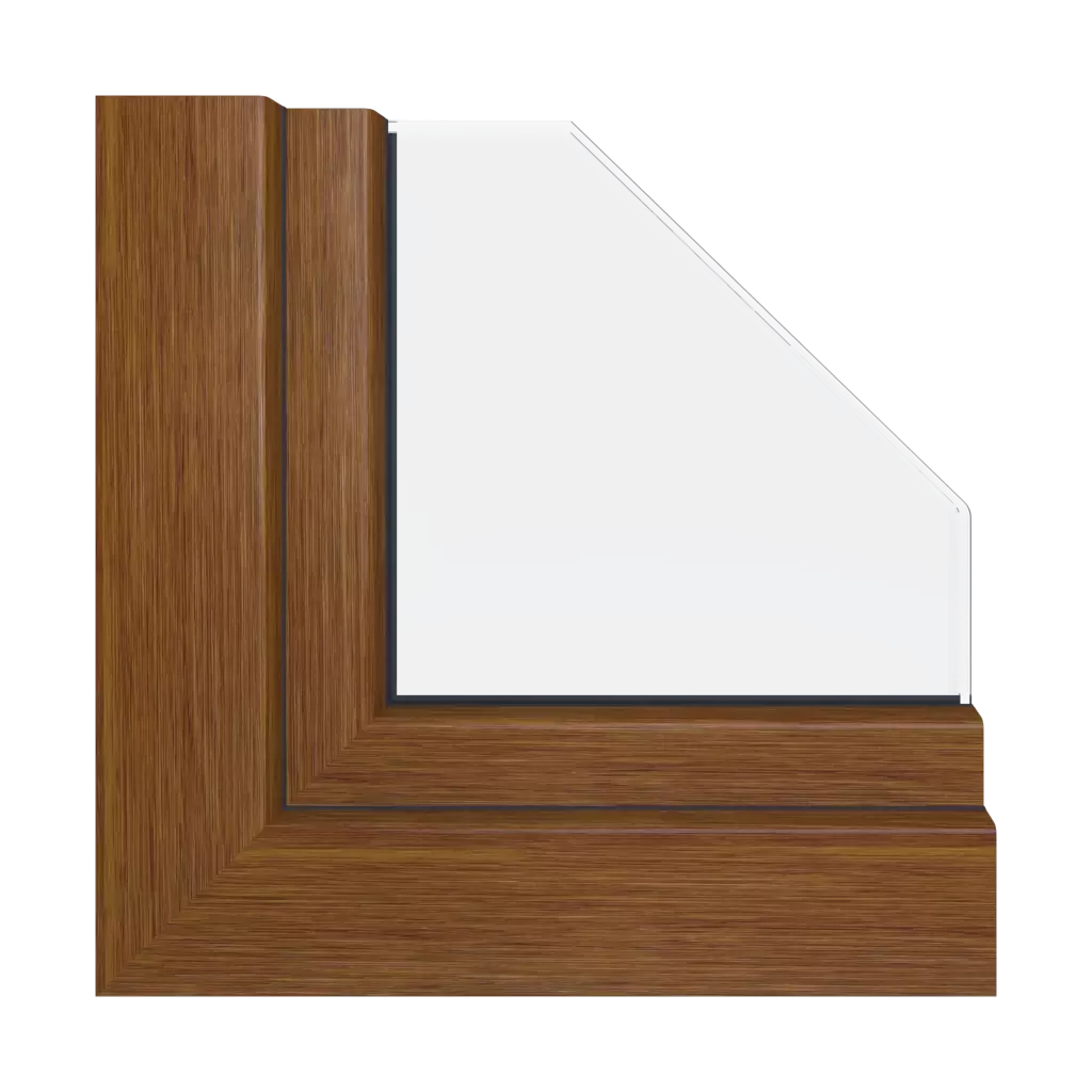 Realwood honey oak windows window-profiles gealan s-8000