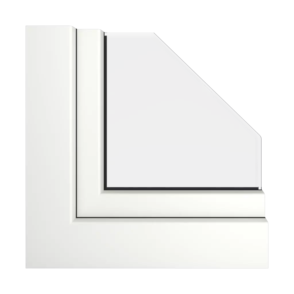 Traffic white RAL 9016 acrycolor windows window-profiles gealan hst-s-9000