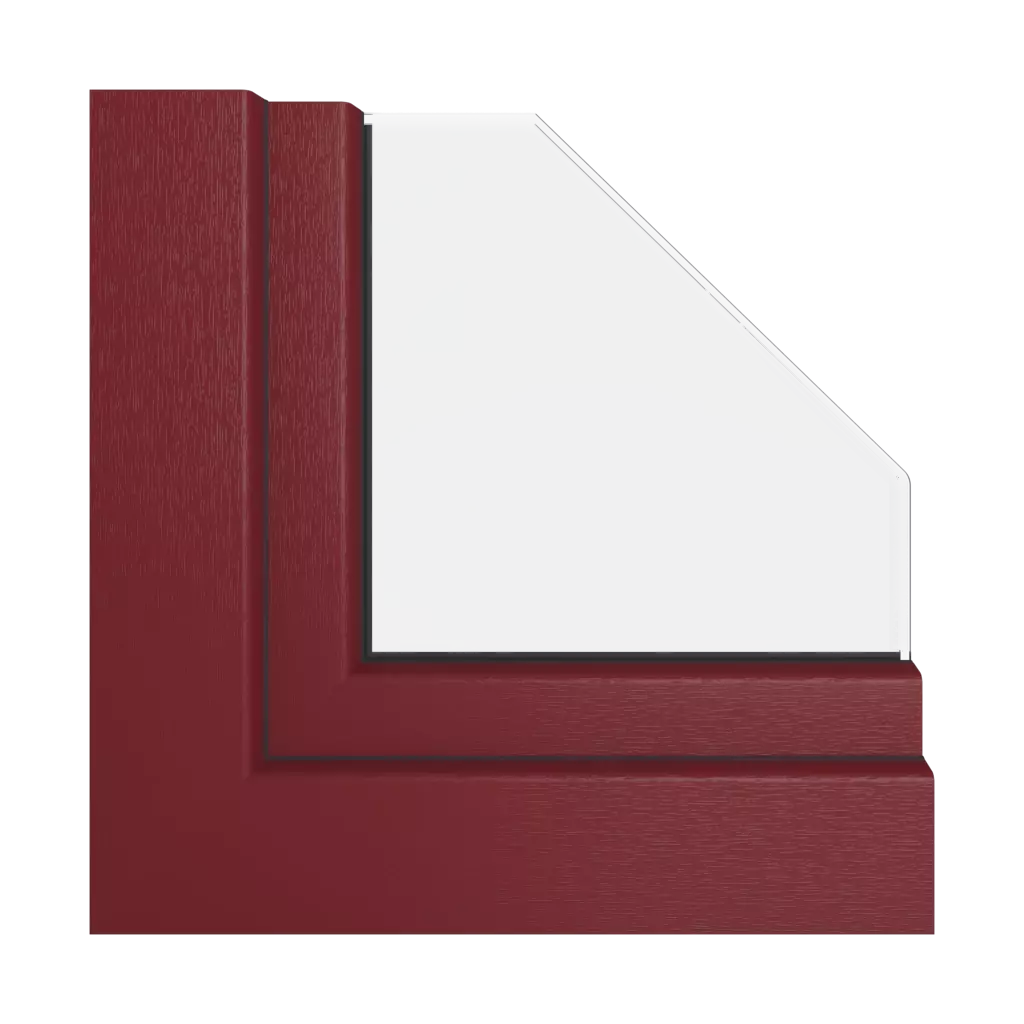 Red RAL 3005 windows window-profiles gealan smoovio