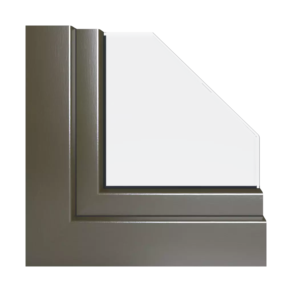Platinum bronze windows window-profiles gealan s-8000
