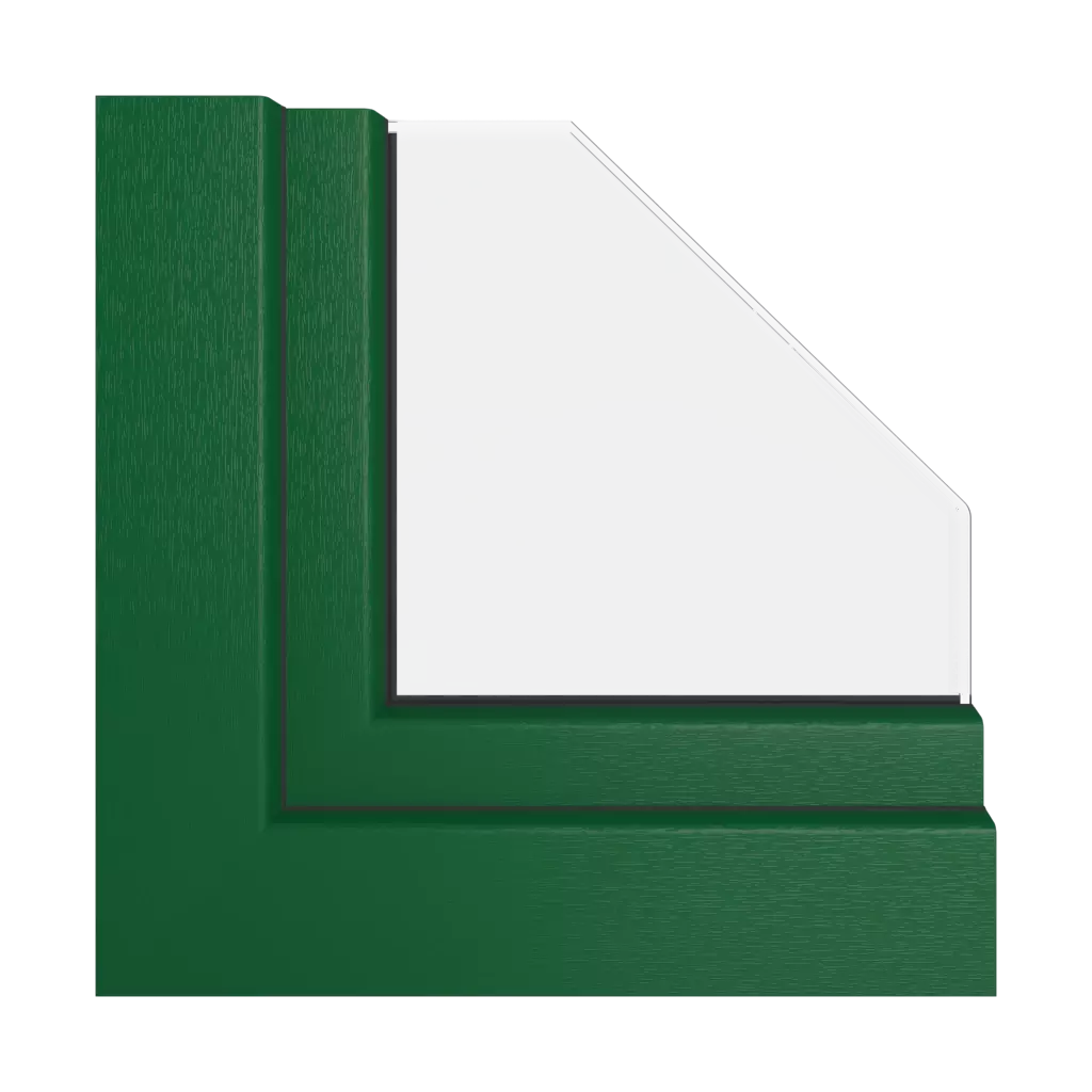 Moss green RAL 6005 products upvc-windows    