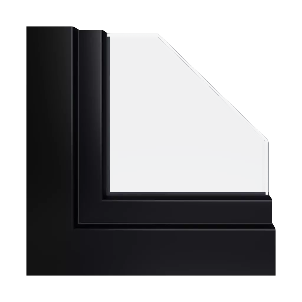 JetBlack RAL 9005 acrycolor âœ¨ windows window-profiles gealan smoovio