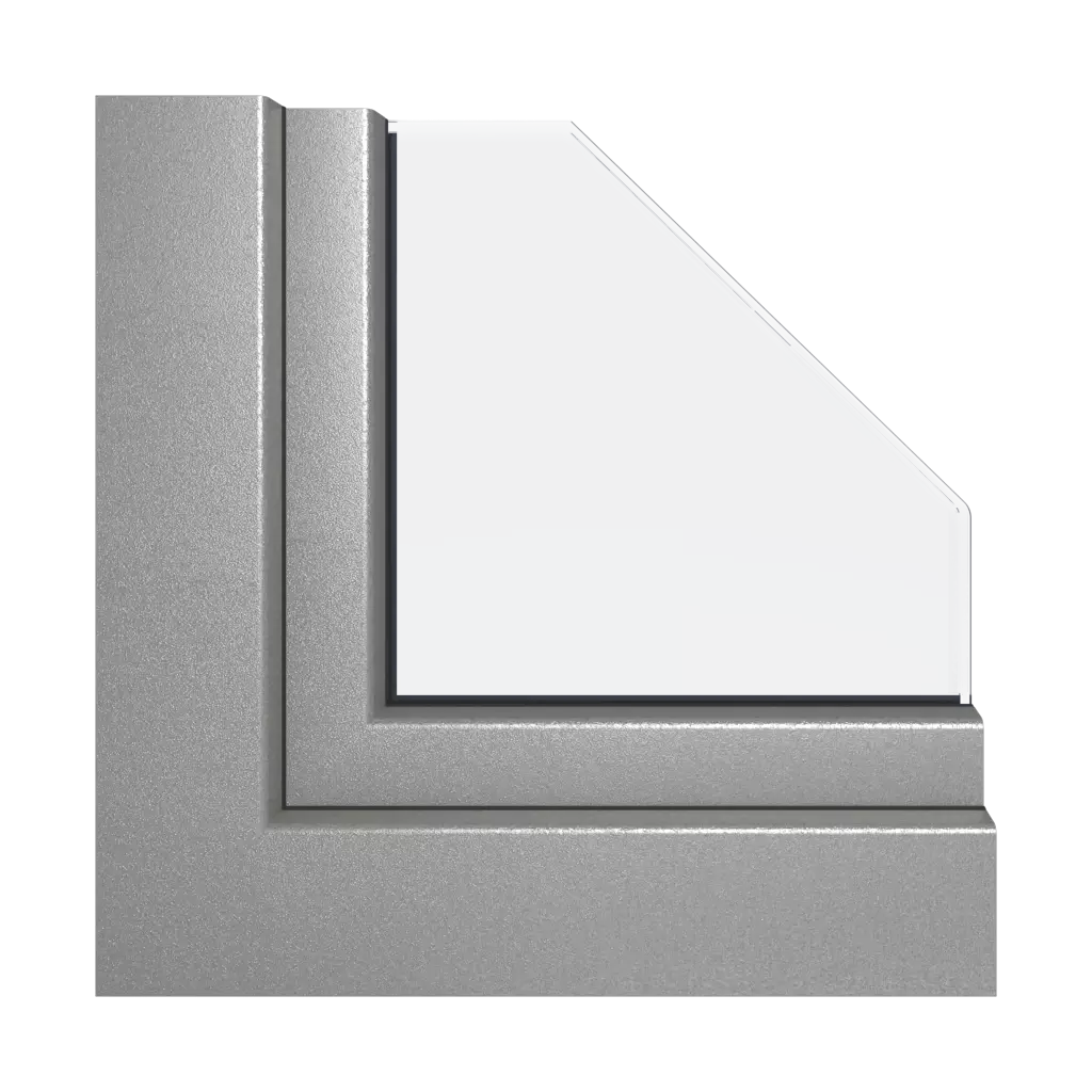 Silver similar to RAL 9007 acrycolor windows window-profiles gealan smoovio