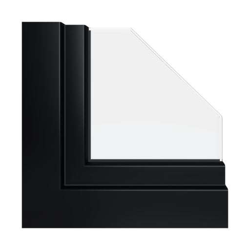 JetBlack RAL 9005 acrycolor ✨ windows glass glass-count three-pane 