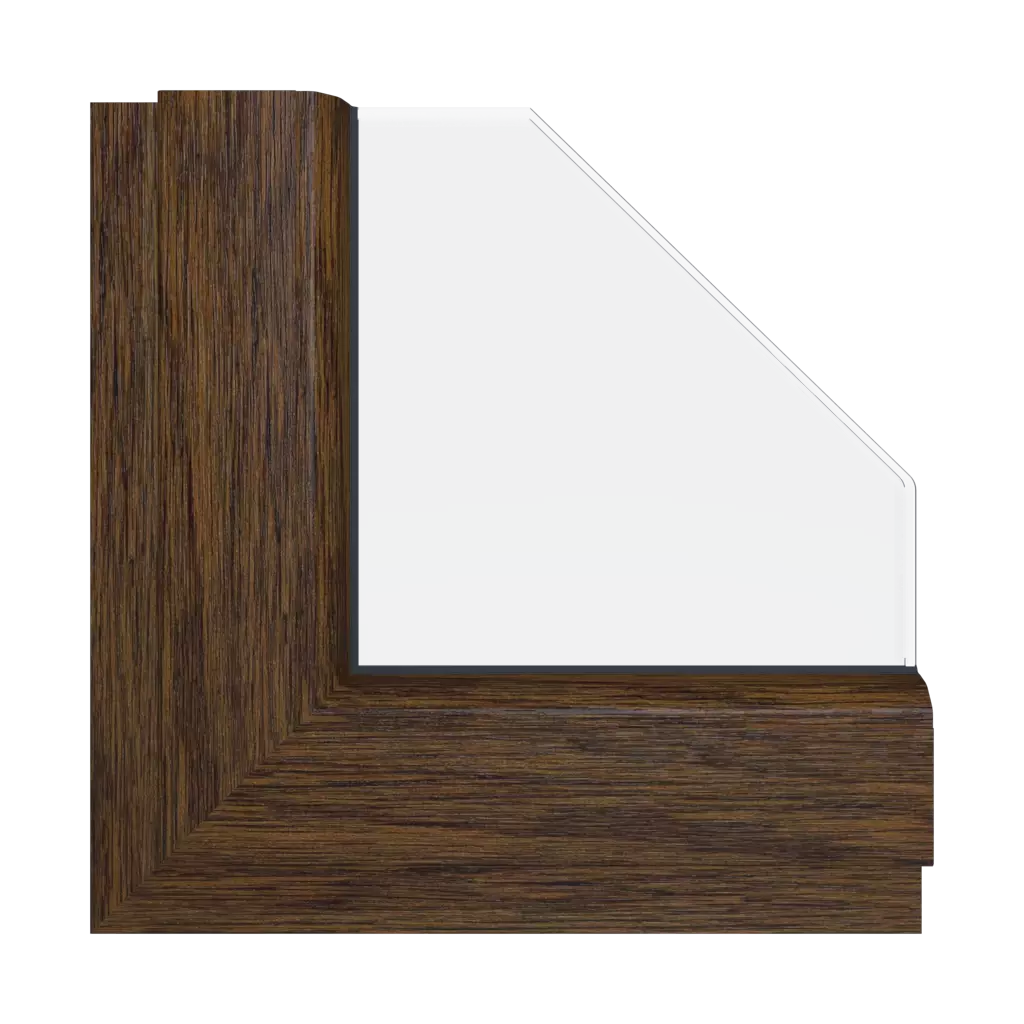 Dark oak windows window-color gealan-colors dark-oak interior