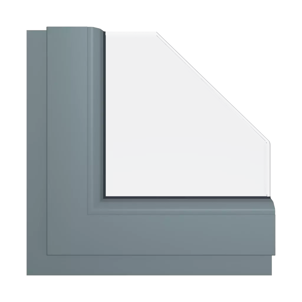 Basalt gray smooth RAL 7012 windows window-color gealan-colors basalt-gray-smooth-ral-7012 interior