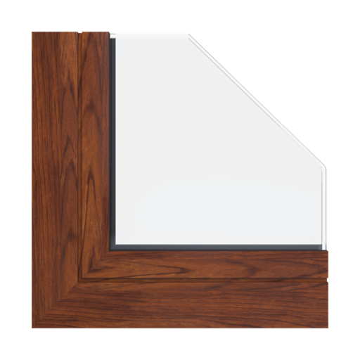 Golden cherry wood effect 🆕 windows window-profiles aliplast genesis-75