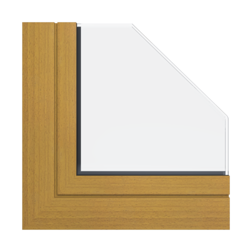 Beech wood effect windows window-profiles aliplast ultraglide