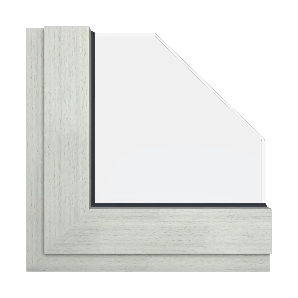 Bleached beech wood effect windows window-color aliplast-colors bleached-beech-wood-effect interior
