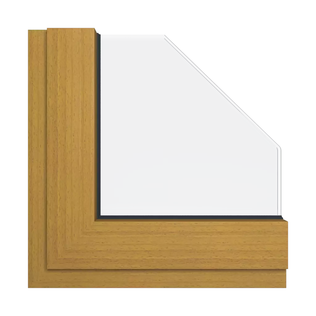 Beech wood effect windows window-color aliplast-colors beech-wood-effect interior