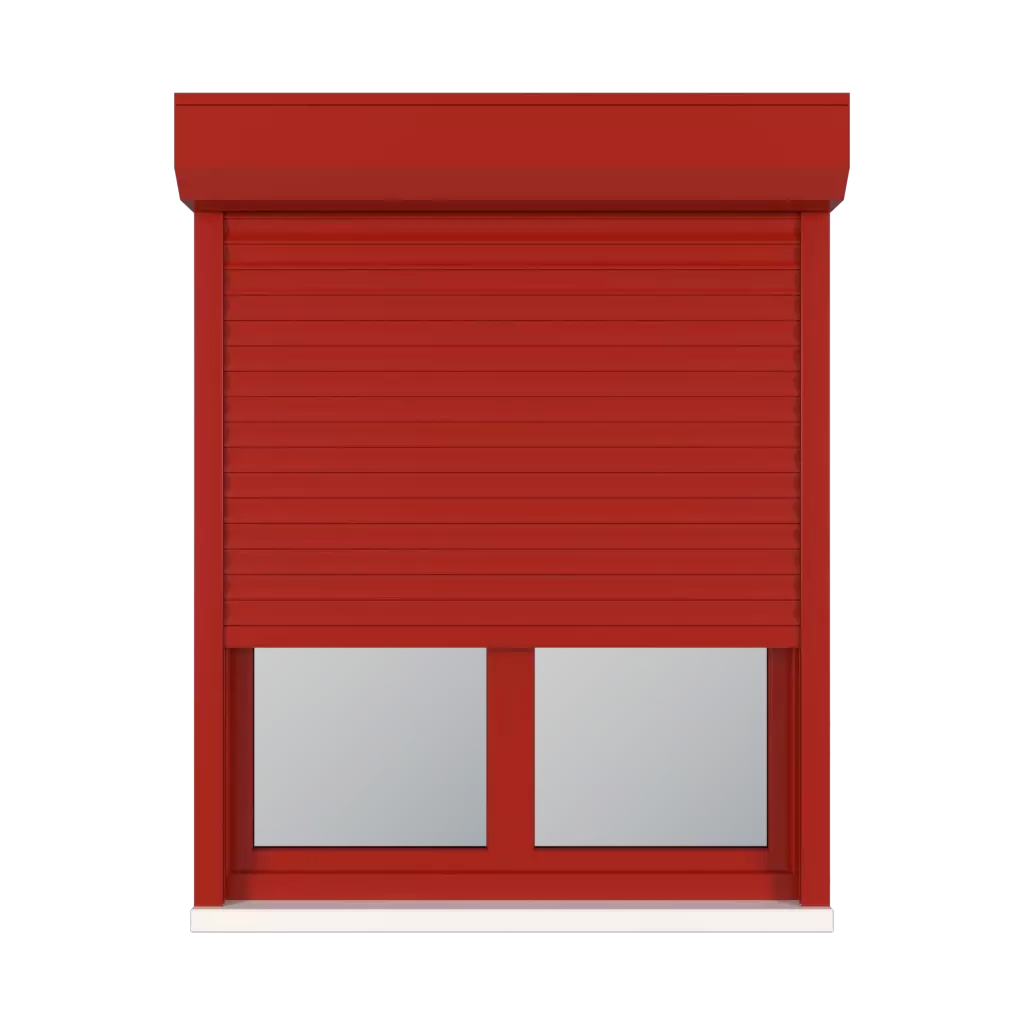 Red windows window-accessories roller-blinds aluprof