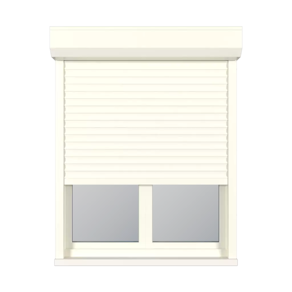 Cream white windows window-accessories roller-blinds aluprof