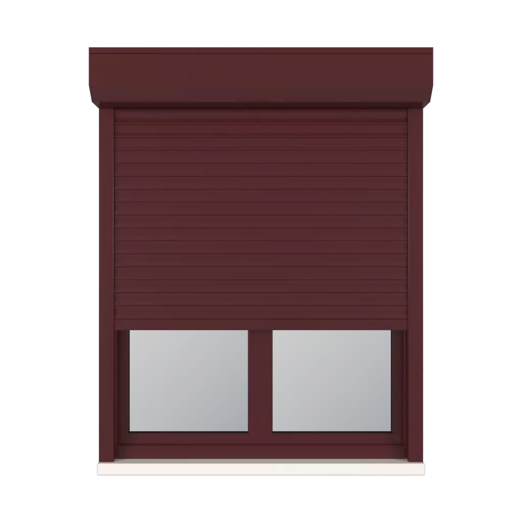 Wine red windows window-accessories roller-blinds aluprof