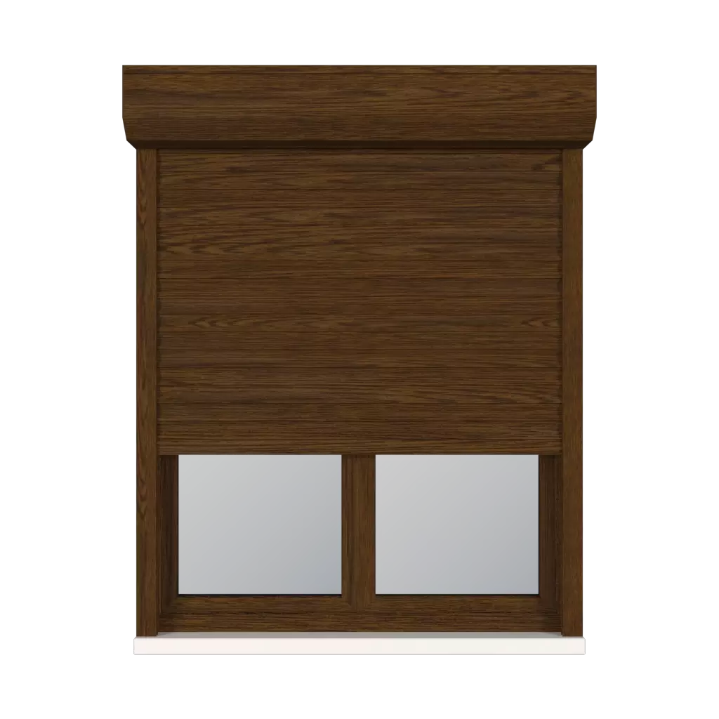 Walnut windows window-accessories roller-blinds aluprof