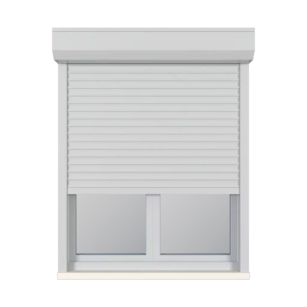 Light grey windows window-accessories roller-blinds aluprof