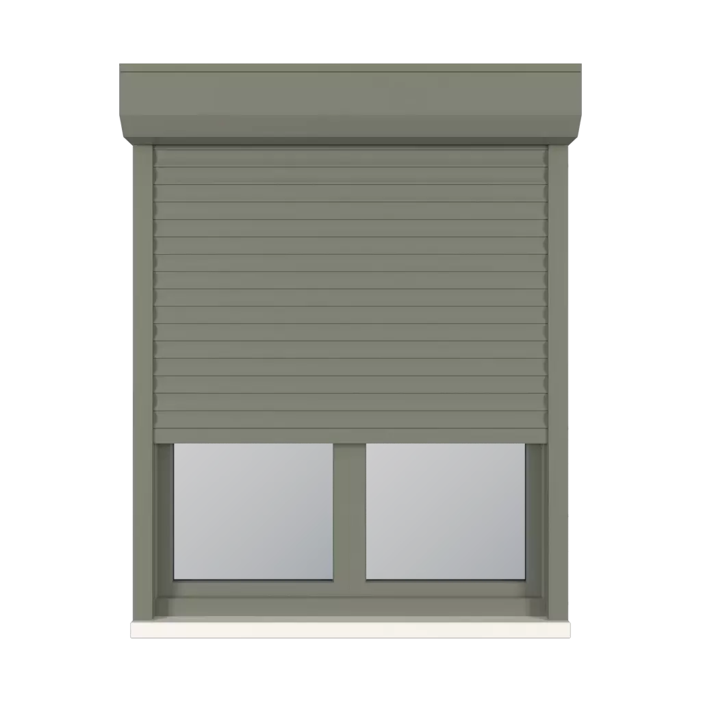 Gray quartz windows window-accessories roller-blinds aluprof