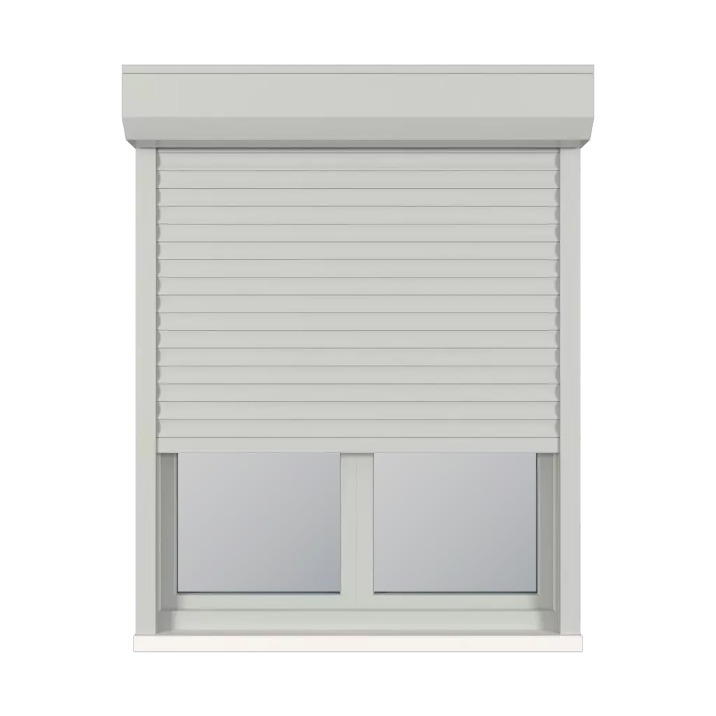 Gray windows window-accessories roller-blinds aluprof