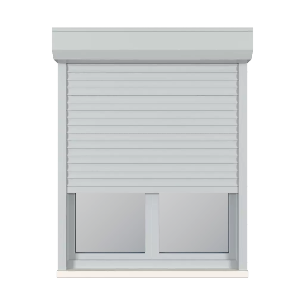 Satin gray windows window-accessories roller-blinds aluprof