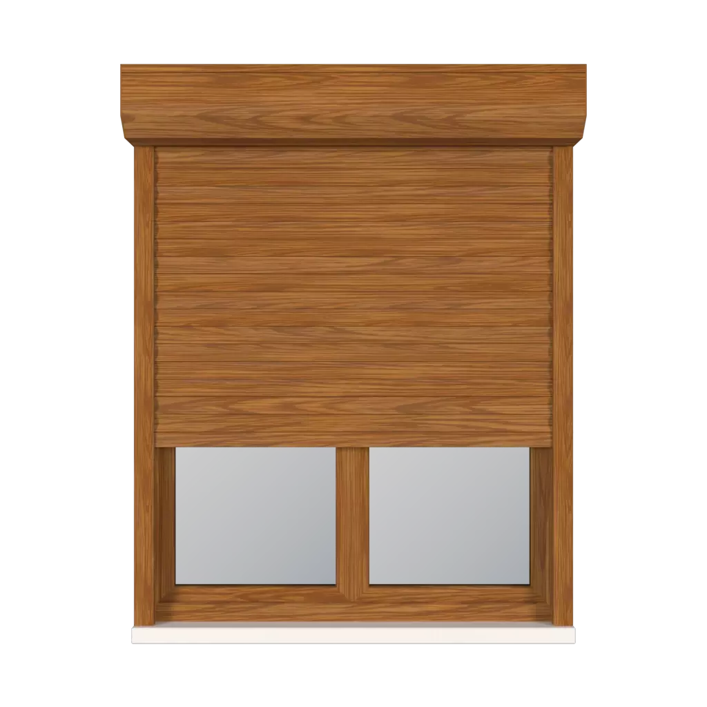 Dark wood windows window-accessories roller-blinds aluprof