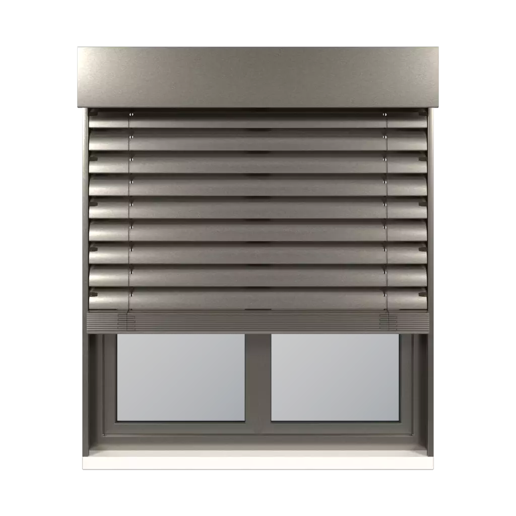 Metallic Gray DB703 windows window-accessories facade-blinds aluprof