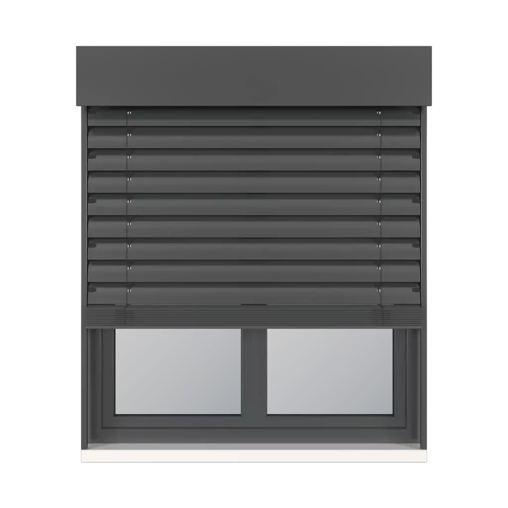 Anthracite gray RAL 7016 windows window-accessories facade-blinds aluprof