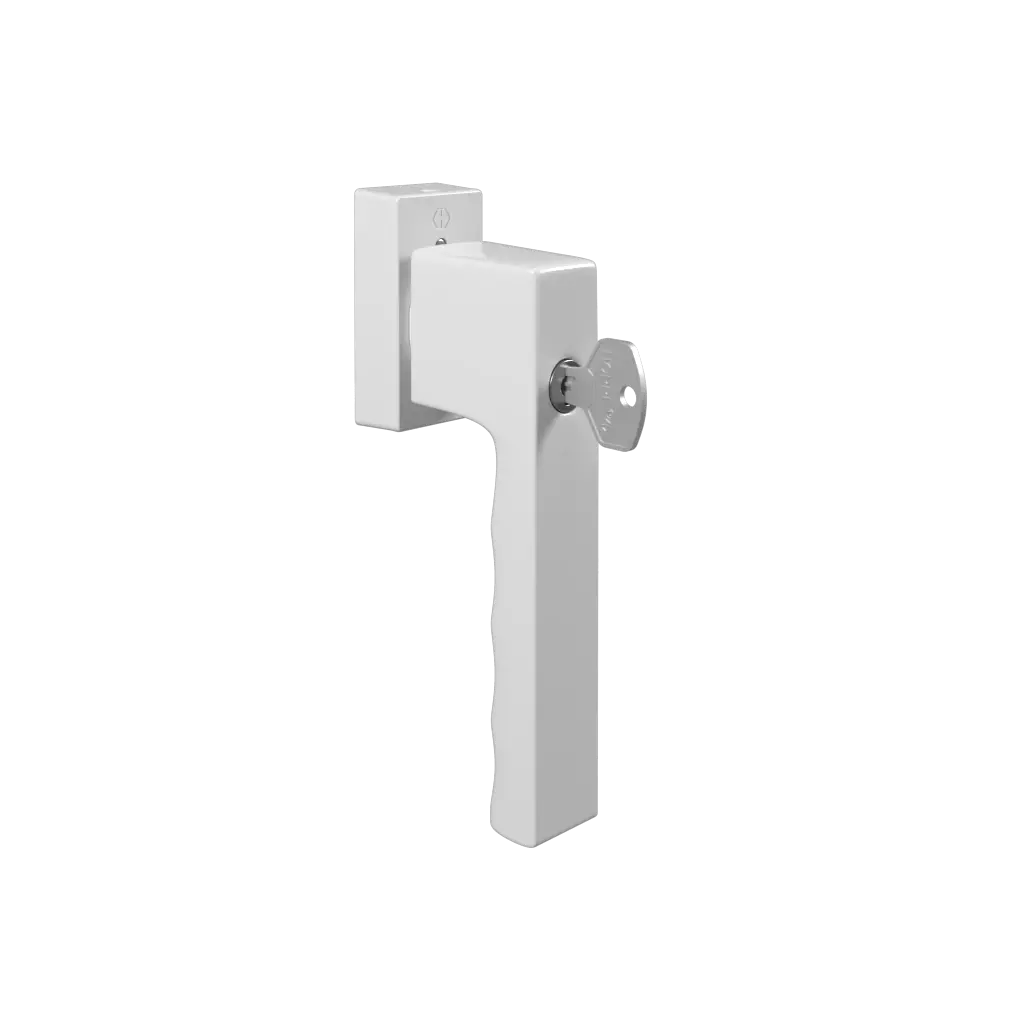 SecuForte Toulon white handle with key products wooden-windows    