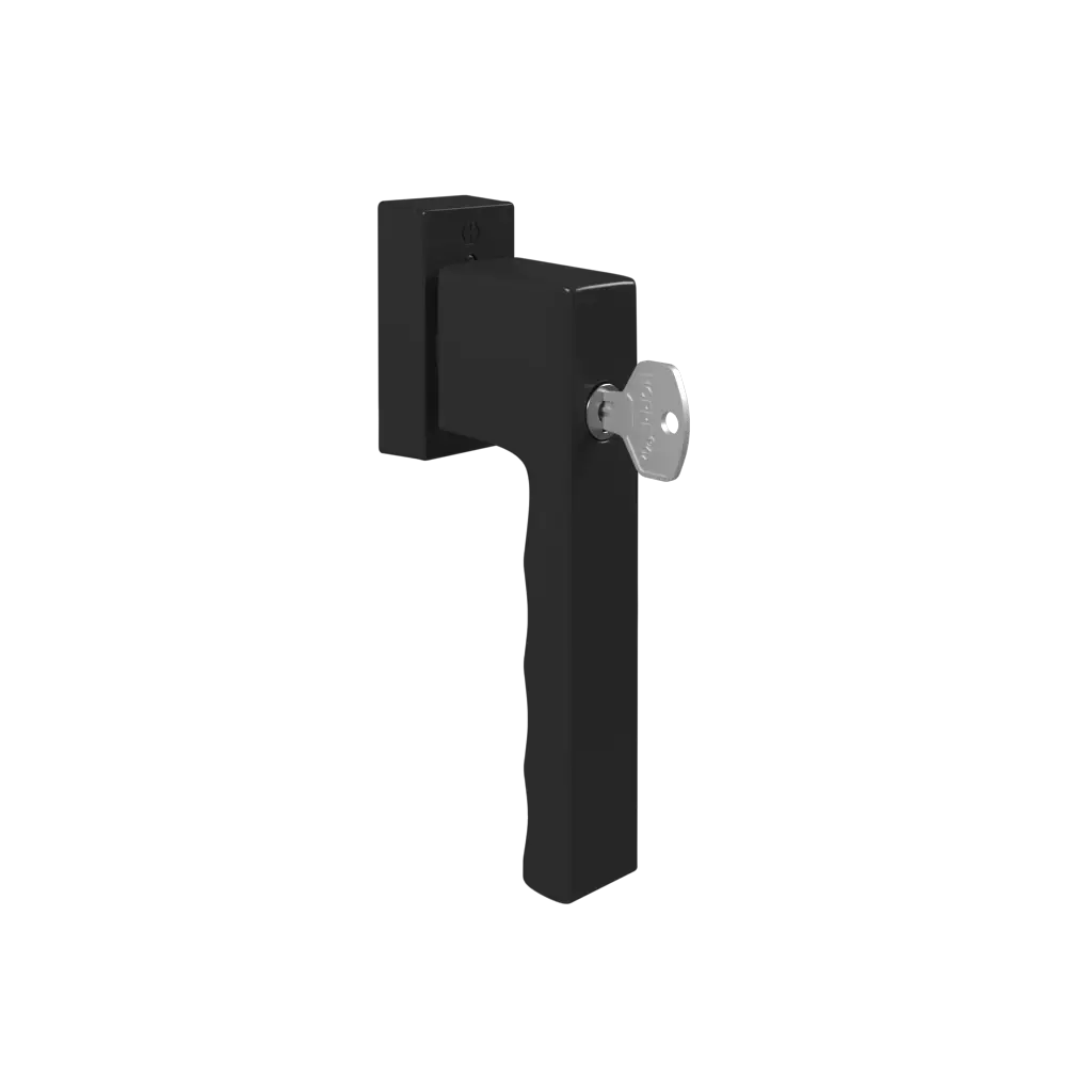 SecuForte Toulon black handle with key products wooden-windows    