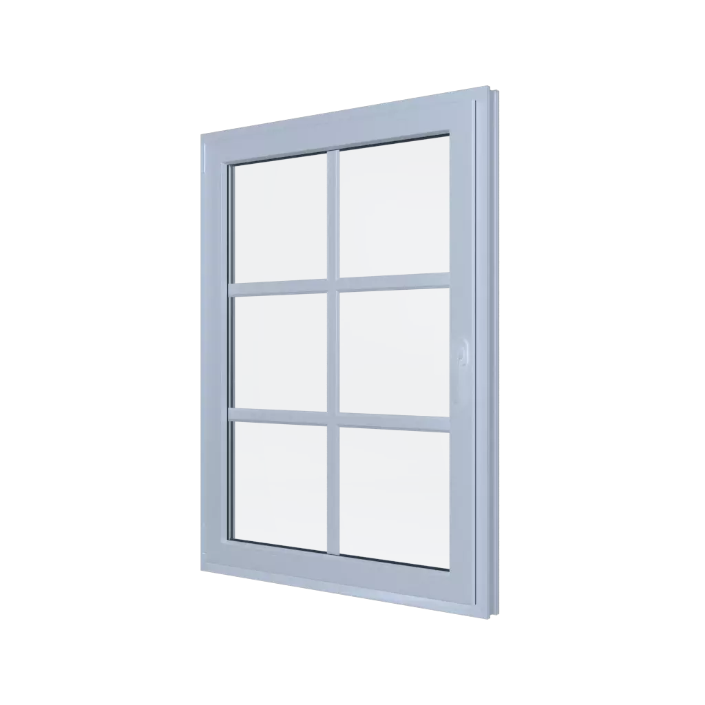 Muntins windows types-of-windows triple-leaf vertical-asymmetric-division-70-30 