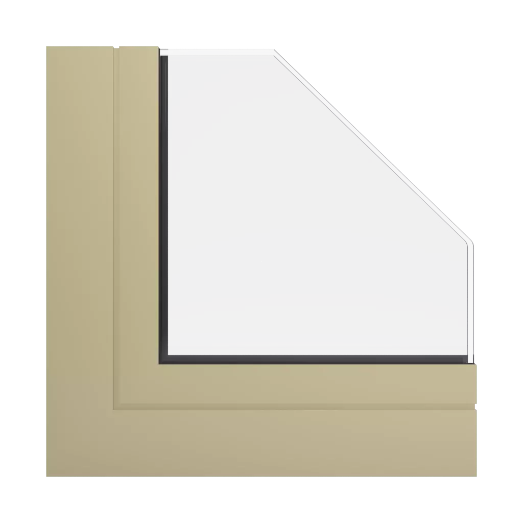 RAL 1000 Green beige windows window-profiles aliplast max-light-design