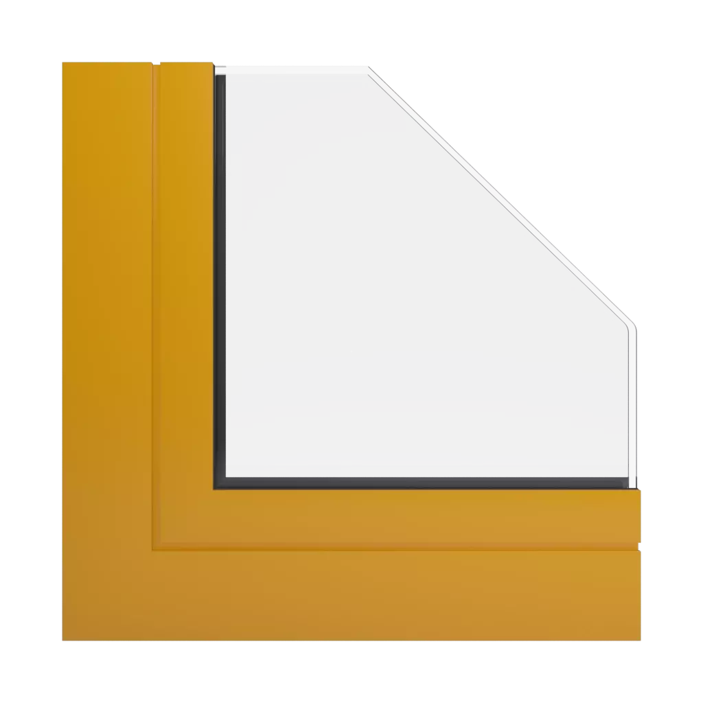 RAL 1006 Maize yellow windows window-profiles aluprof mb-78ei-dpa