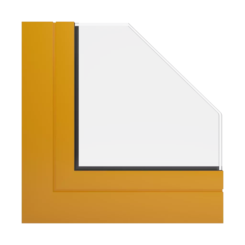 RAL 1007 Daffodil yellow windows window-profiles aliplast max-light-design