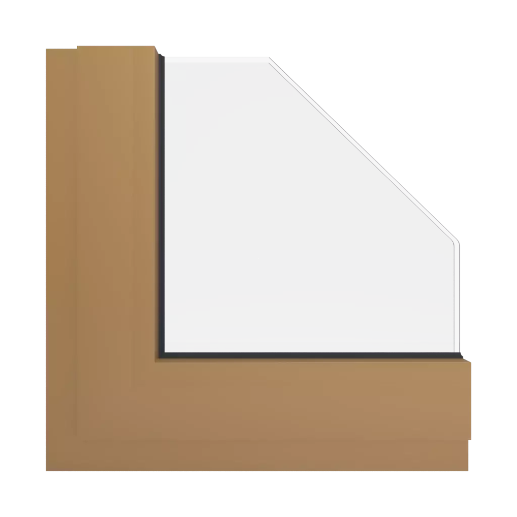 RAL 1011 Brown beige windows window-color aluminum-ral ral-1011-brown-beige interior