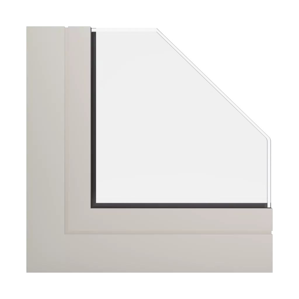 RAL 1013 Oyster white windows window-profiles aluprof mb-77-hs