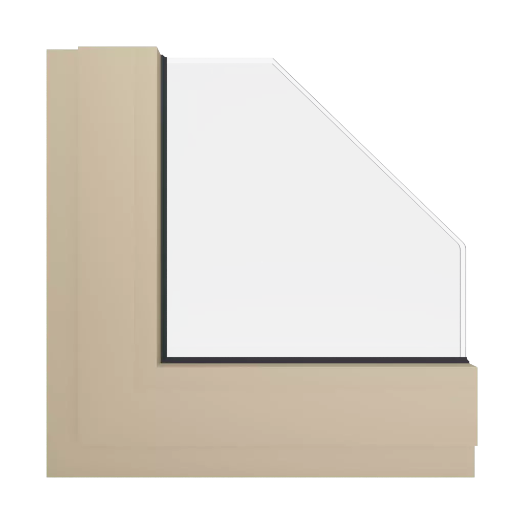 RAL 1014 Ivory windows window-color aluminum-ral ral-1014-ivory interior