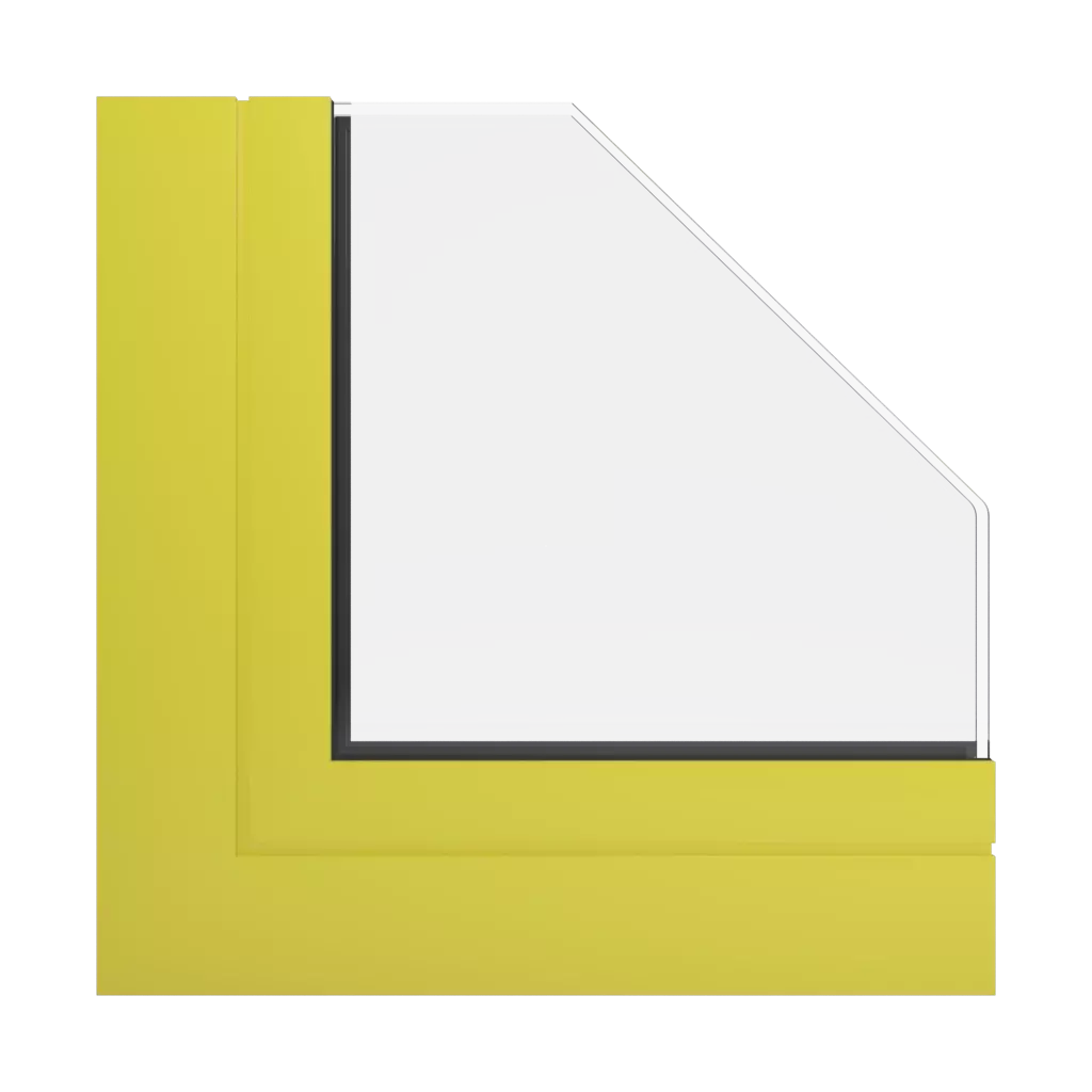 RAL 1016 Sulfur yellow windows window-profiles aliplast imperial-and