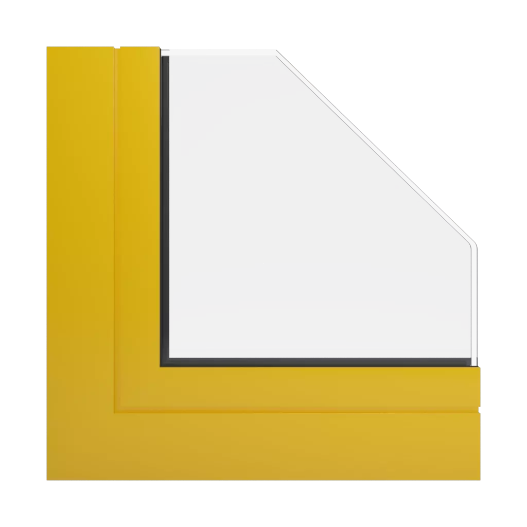 RAL 1023 Traffic yellow windows window-profiles aliplast panorama