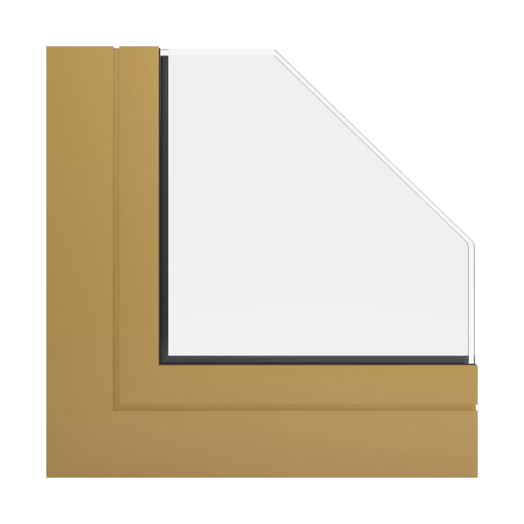 RAL 1024 Ochre yellow windows window-profiles aliplast max-light-design